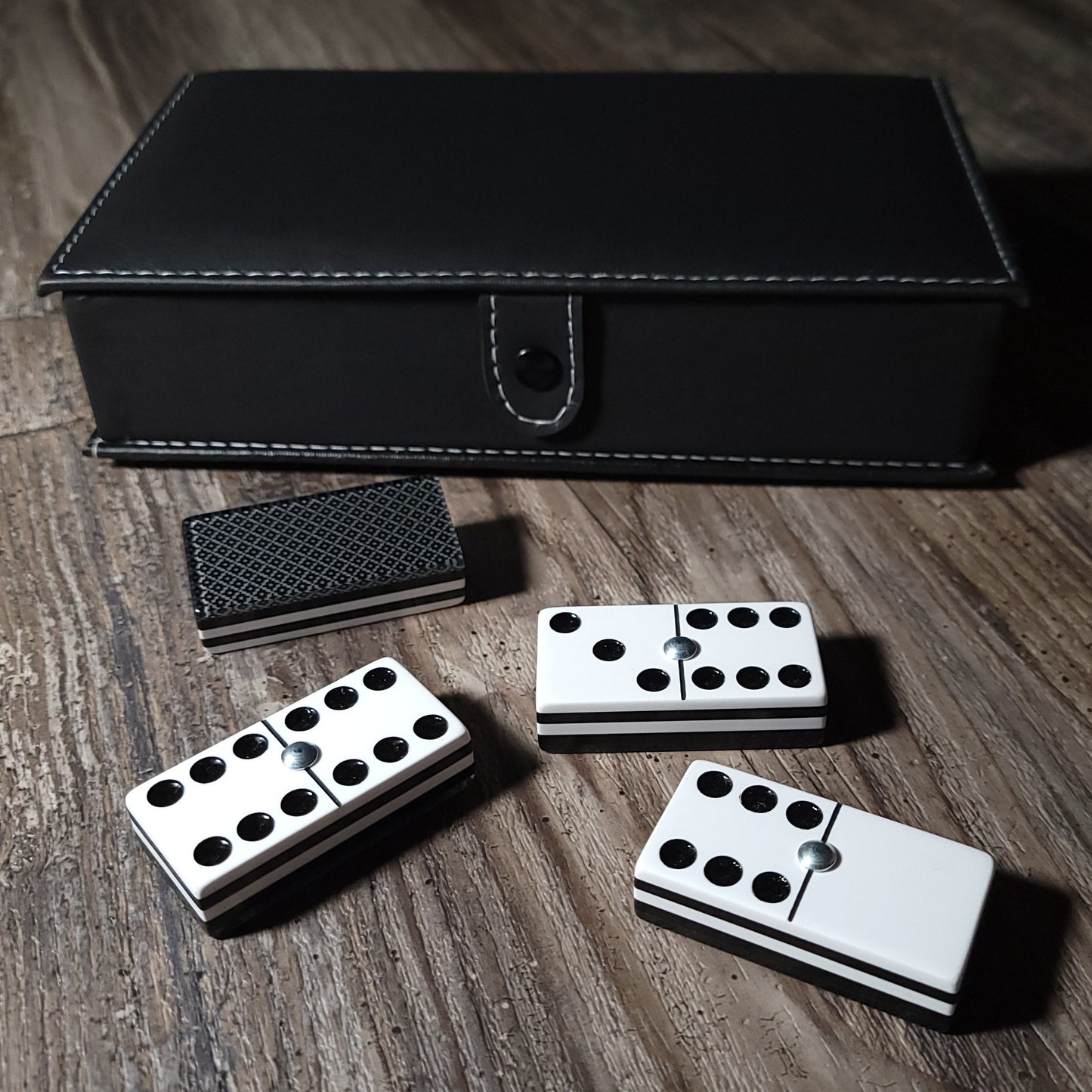 Deluxe Black Dominoes , Jumbo Size