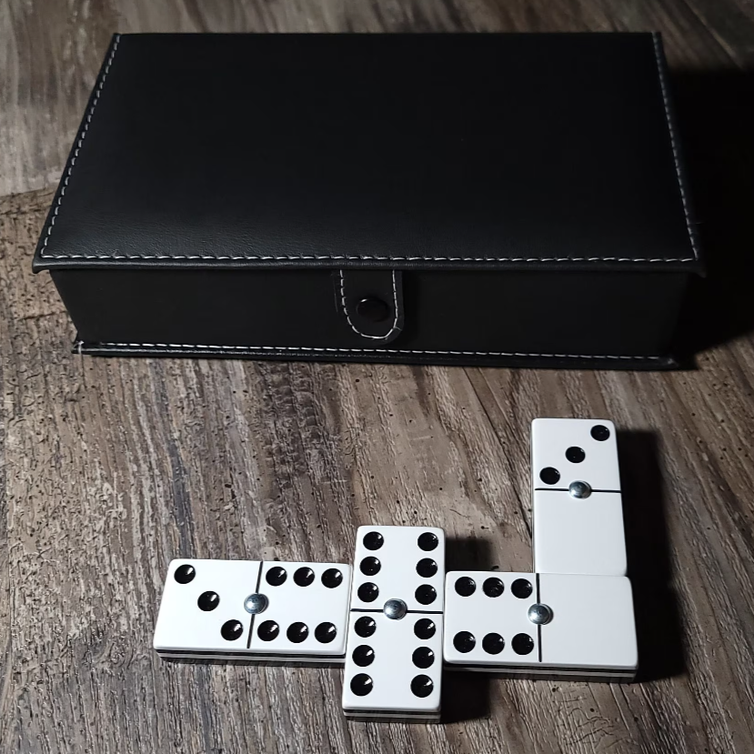 Deluxe Black Dominoes , Jumbo Size