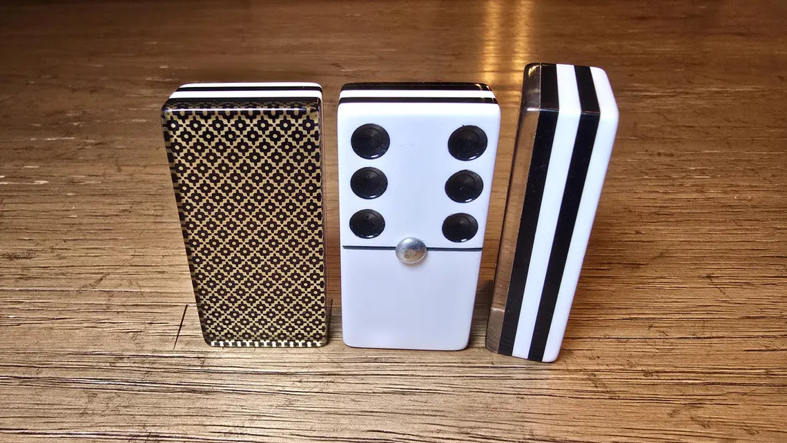 Deluxe Golden Dominoes , Jumbo Size