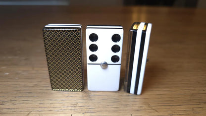 Deluxe Golden Dominoes , Jumbo Size
