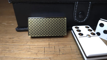 Deluxe Golden Dominoes , Jumbo Size