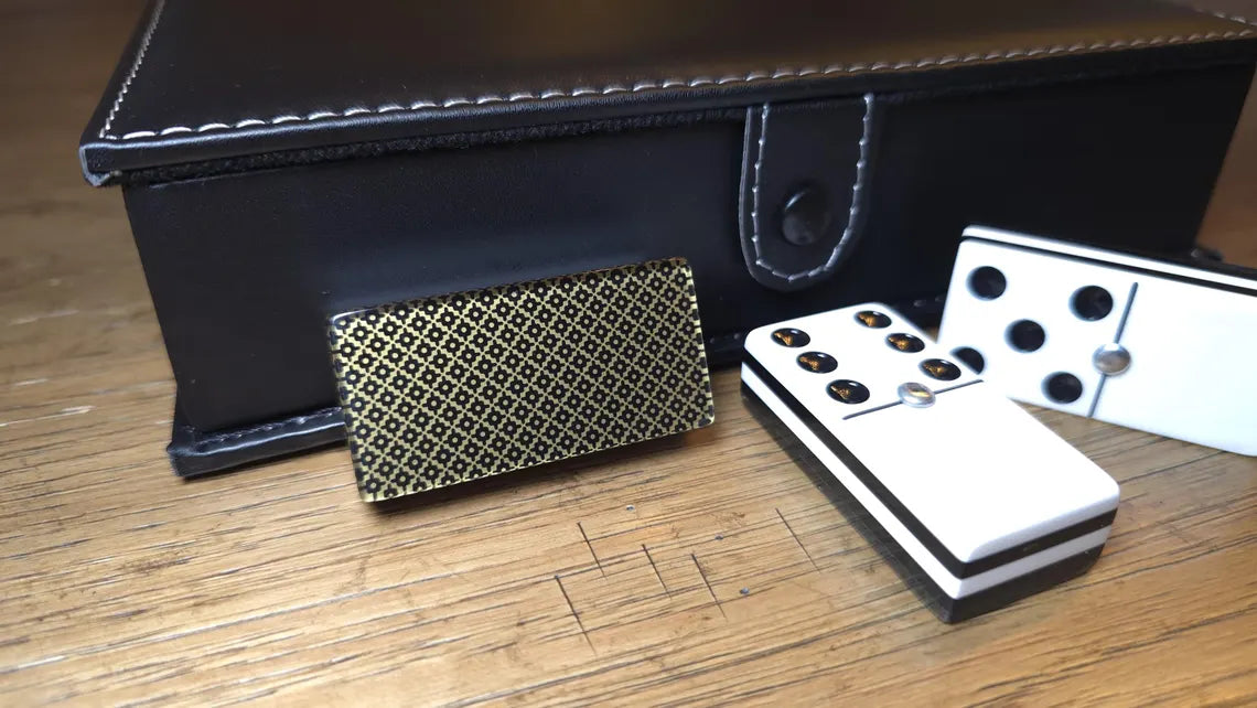 Deluxe Golden Dominoes , Jumbo Size