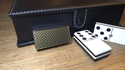 Deluxe Golden Dominoes , Jumbo Size