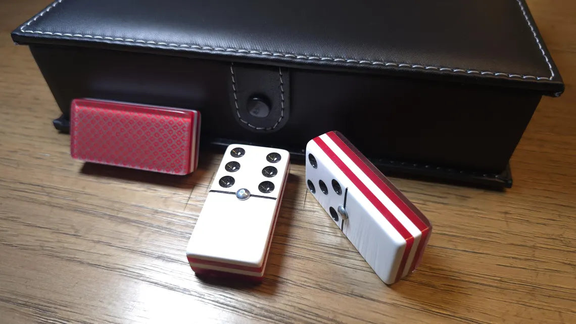Deluxe Red Dominoes Jumbo Size