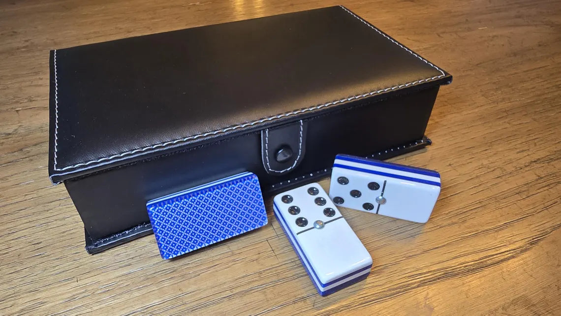 Deluxe Blue Dominoes Jumbo Size
