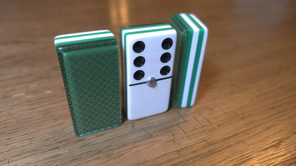 Deluxe Green Dominoes Jumbo Size