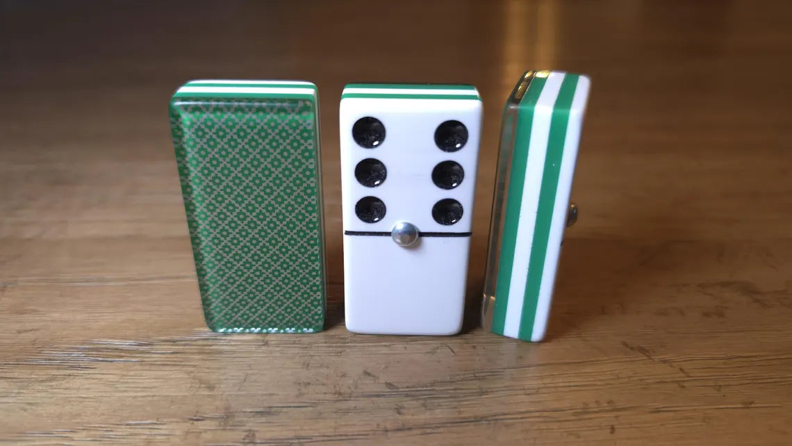 Deluxe Green Dominoes Jumbo Size