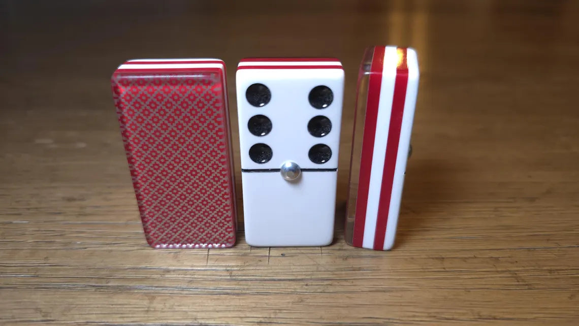 Deluxe Red Dominoes Jumbo Size