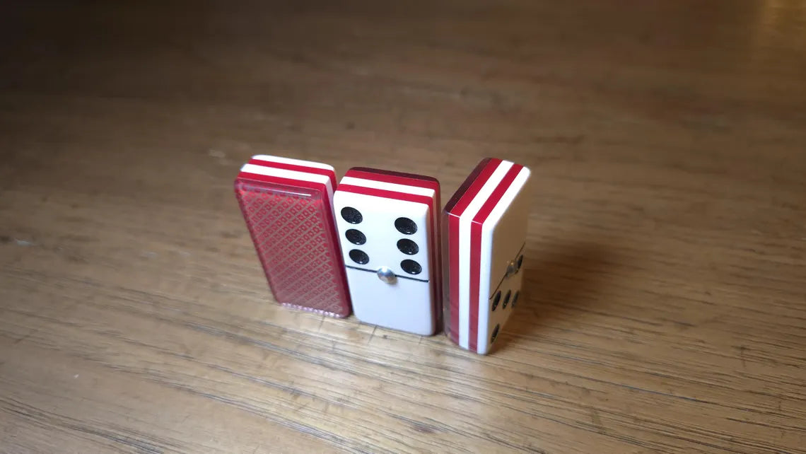 Deluxe Red Dominoes Jumbo Size