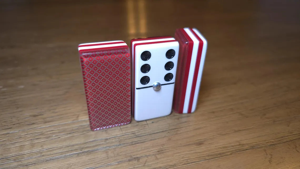 Deluxe Red Dominoes Jumbo Size