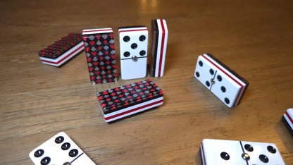 Deluxe Poker Red Domino Jumbo Size