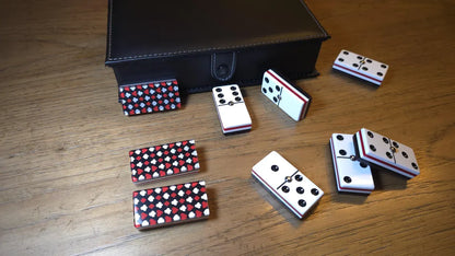 Deluxe Poker Red Domino Jumbo Size