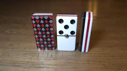 Deluxe Poker Red Domino Jumbo Size