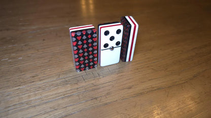 Deluxe Poker Red Domino Jumbo Size