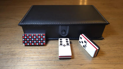 Deluxe Poker Red Domino Jumbo Size