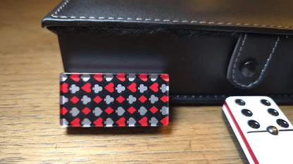 Deluxe Poker Red Domino Jumbo Size