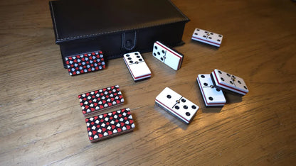 Deluxe Poker Red Domino Jumbo Size