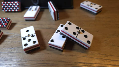 Deluxe Poker Red Domino Jumbo Size