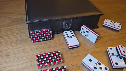 Deluxe Poker Red Domino Jumbo Size